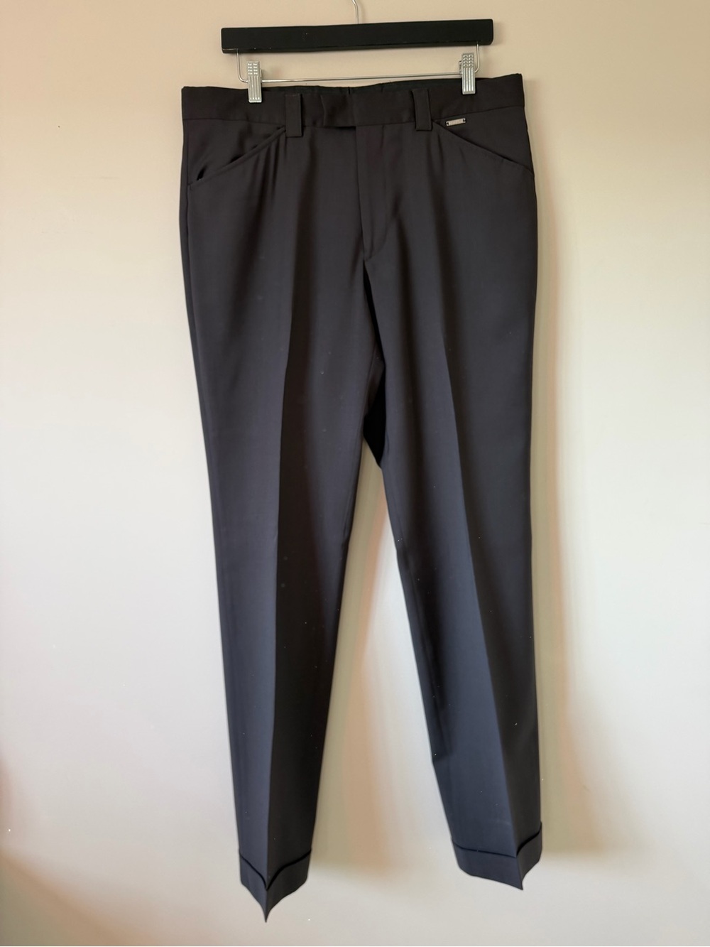 Vintage Versace Classic Men's 100% Wool Dress Trousers Size 52  Made in Italy